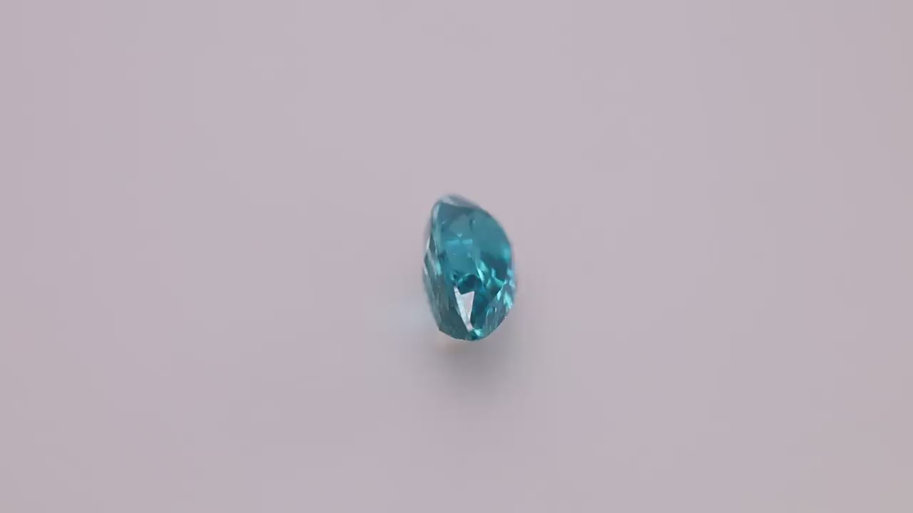 Blue Zircon 3.86 ct